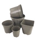 Aeroplas Taupe Recyclable Container Pots With Label Slots - 1ltr (5)